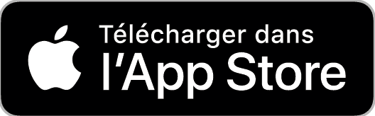 Bouton de téléchargement de l'appli mobile App Store