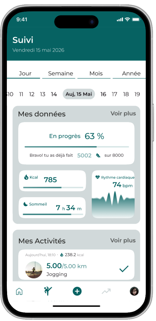 Application mobile santé et bien etre